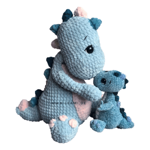 Leami giphyupload dino crochet yarn Sticker