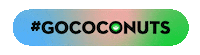 coconutsdotco stickers go label gradient Sticker