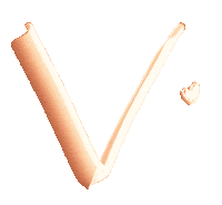 Alphabet Orange Sticker