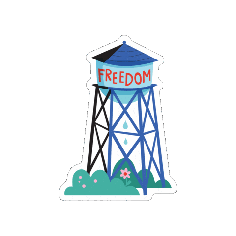 Freedom Watertower Sticker by Parks Conservancy