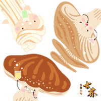 Mushrooms Sticker by ShihlinSnacks