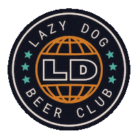 Logo Beer Sticker by Lazy Dog Restaurant & Bar