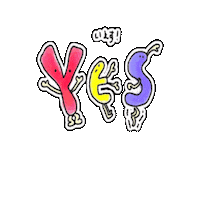 Illustration Yes Sticker