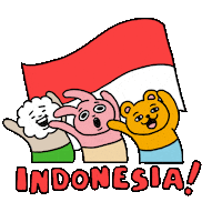 Happy 17 Agustus Sticker by Sherchle