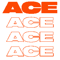 Ace Sticker by Farma Conde