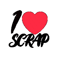 ScrapeodeMon heart scrap scrapbooking scrapeodemon Sticker