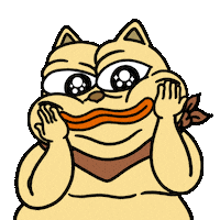 Fat Cat Wow Sticker by ChonkyCom