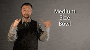 sign language medium size bowl GIF by Sign with Robert