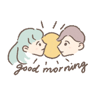 Good Morning Couple Sticker
