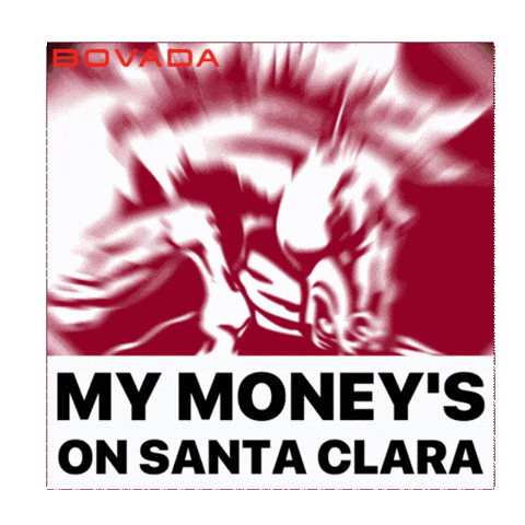 Santa Clara Broncos Sticker by Bovada