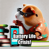 Technology Lowbattery GIF by Guinea Gambino