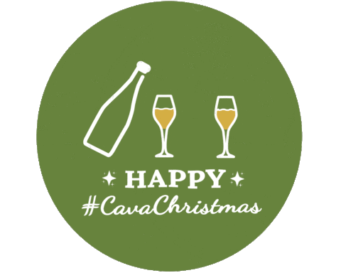 Party Christmas Sticker by Cava Wine