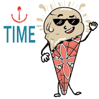 hoboken time to chill Sticker by bucketandbay