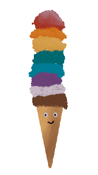 Happy Ice Cream Sticker