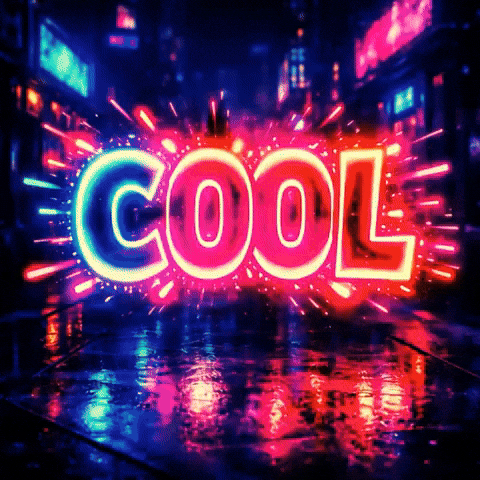 Cool Neon Text Animation