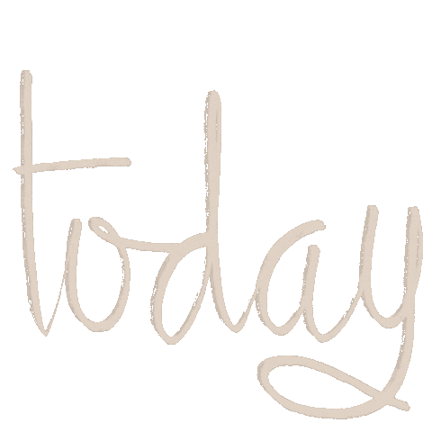Today Calligraphy Sticker