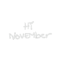 Winter November Sticker