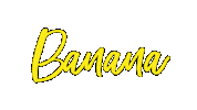 Banana Pup Sticker by sat1