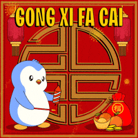 Chinese New Year Penguin GIF by Pudgy Penguins