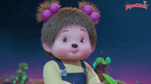 Hey Baby Smile GIF by MONCHHICHI