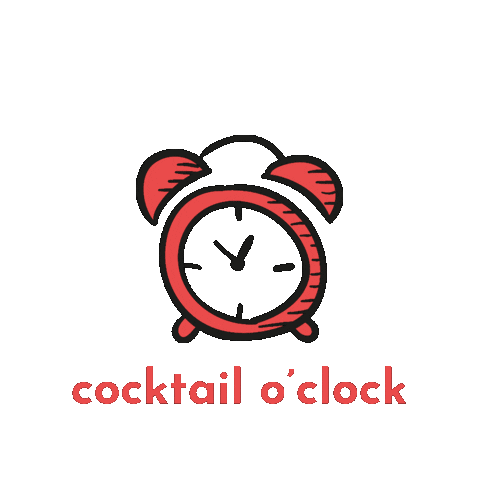 cocktail time Sticker by Shakeandstiruk