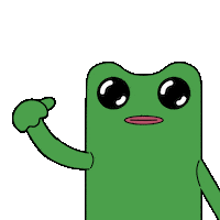 Frog Thumbs Down Sticker by fwogs