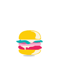 time burger Sticker