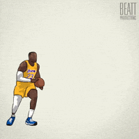 Antknee729 animation basketball nba los angeles GIF