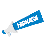 HOKARacer sports fitness blue white Sticker