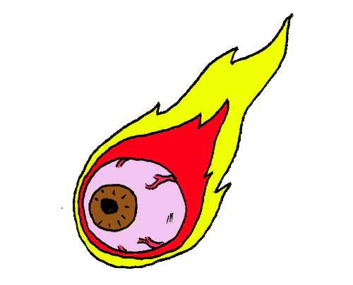 flavorherrera giphyupload fire eye vision Sticker