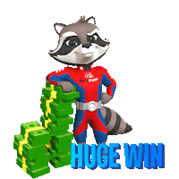 BetFuryGaming money winning rich raccoon Sticker