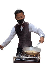 Bananas Foster Fire Sticker by Major Food Group