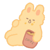 Bunny Eating Sticker