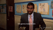 Excited Make It Rain GIF by Parks and Recreation