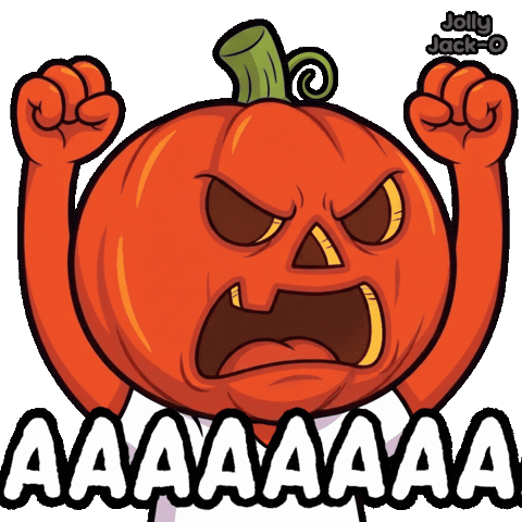 Angry Jack-O Sticker by VeeFriends
