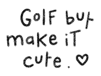 Golf Noir Sticker by Catharina Stewart