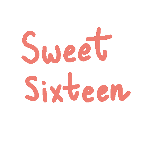 Sweet Sixteen Birthday Sticker