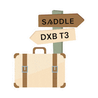 Terminal 3 Dxb Sticker by Saddle Cafe