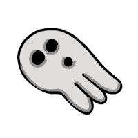 Halloween Ghost Sticker by Manon Louart