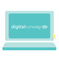 digitalrunway branding graphic design web design just launched Sticker