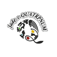 Quatronummamoc Sticker by Kraina Quatronum