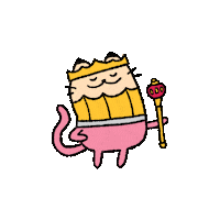 King Royalty Sticker by Pencil Cat