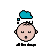 Baby Sleep Sticker by All The Sleeps