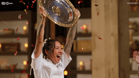Happy Jump GIF by MasterChefAU