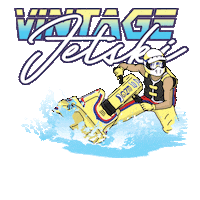 vintagejetski jetski jet ski vjs vintage jet ski Sticker
