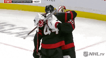 Regular Season Hug GIF by NHL