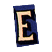 Vintage E Sticker