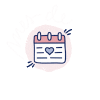 Date Febrero Sticker by Academia Creactiva