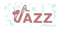 Jazz Saxophone Sticker