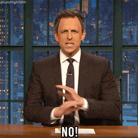 no way lol GIF by Late Night with Seth Meyers